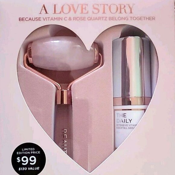 BEAUTYBIO The Daily Vitamin C Serum + Brazilian Rose Quartz Crystal Roller Set - Picture 7 of 7
